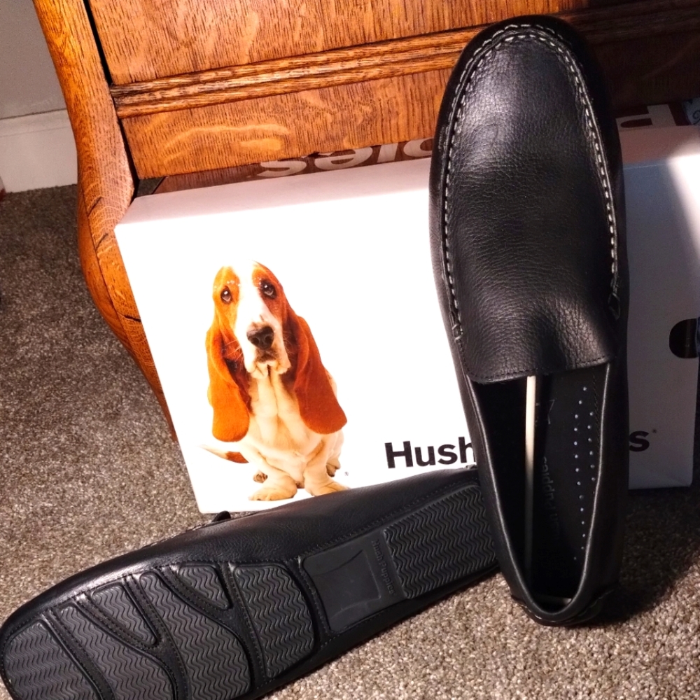 Hush Puppies Men's fashion loafers Monaco slip on MT Leather